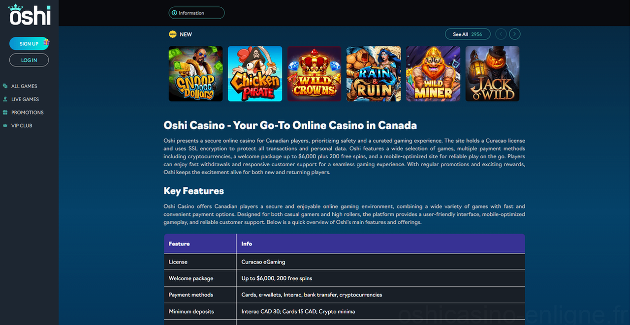 Oshi Casino Casino